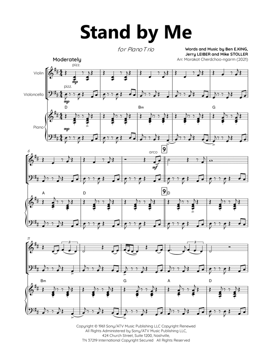Stand By Me (arr. Morakot Cherdchoo-ngarm)