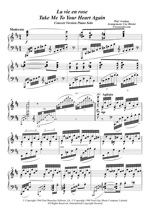 Take Me To Your Heart Again (arr. Uwe Roessler / Rössler / Rassler)