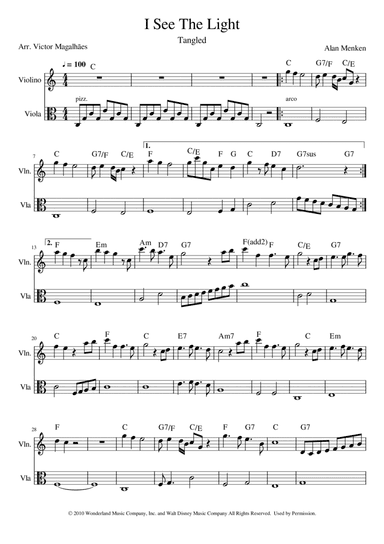 I See The Light (arr. Victor Magalhães)