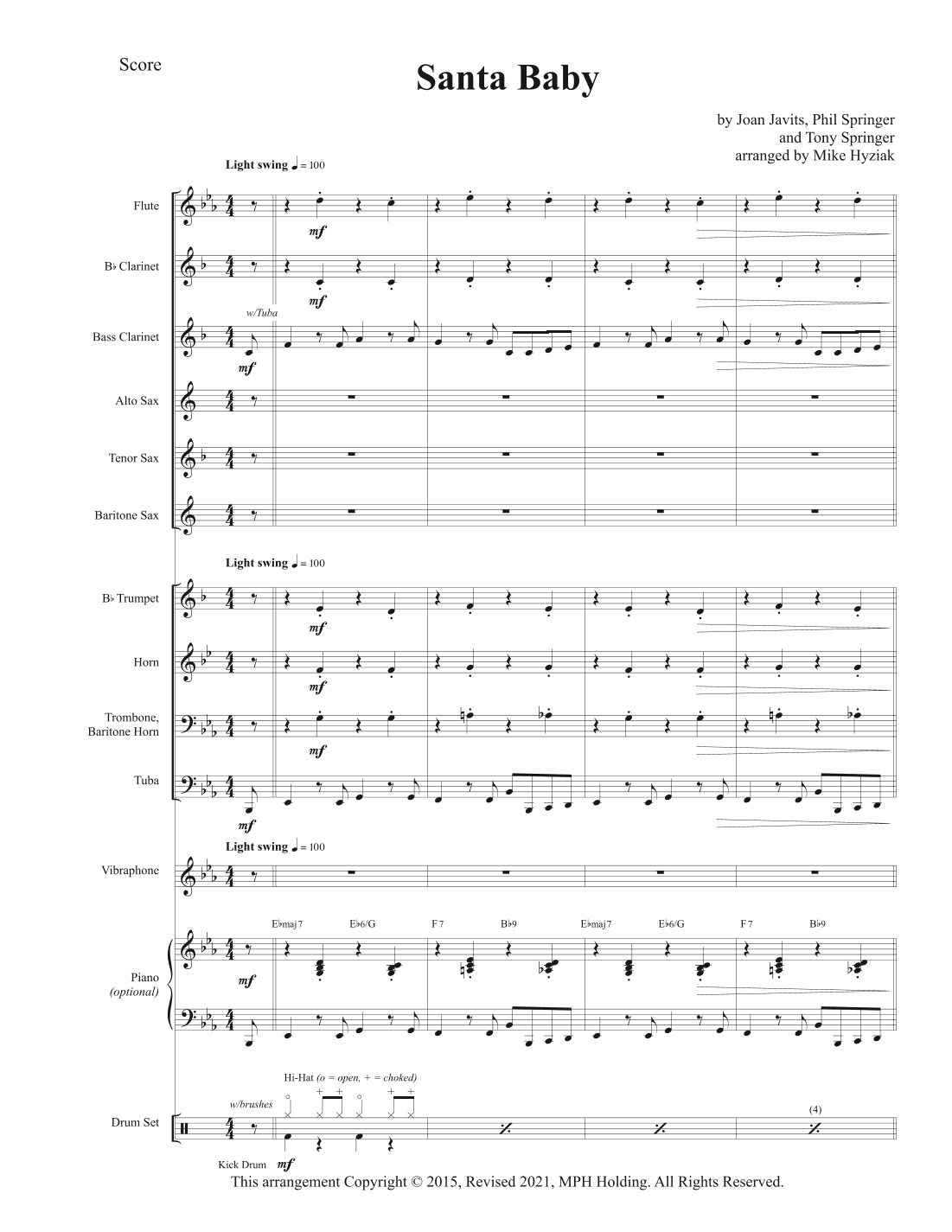 Santa Baby (arr. Mike Hyziak)