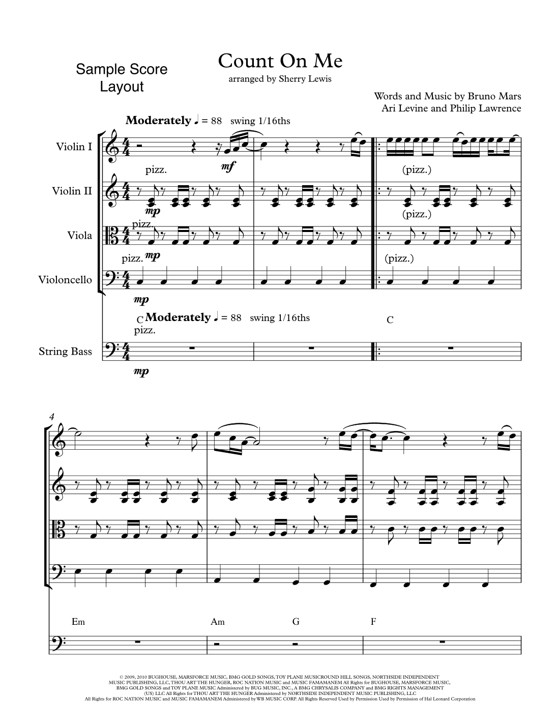 Count On Me (arr. Sherry Lewis)