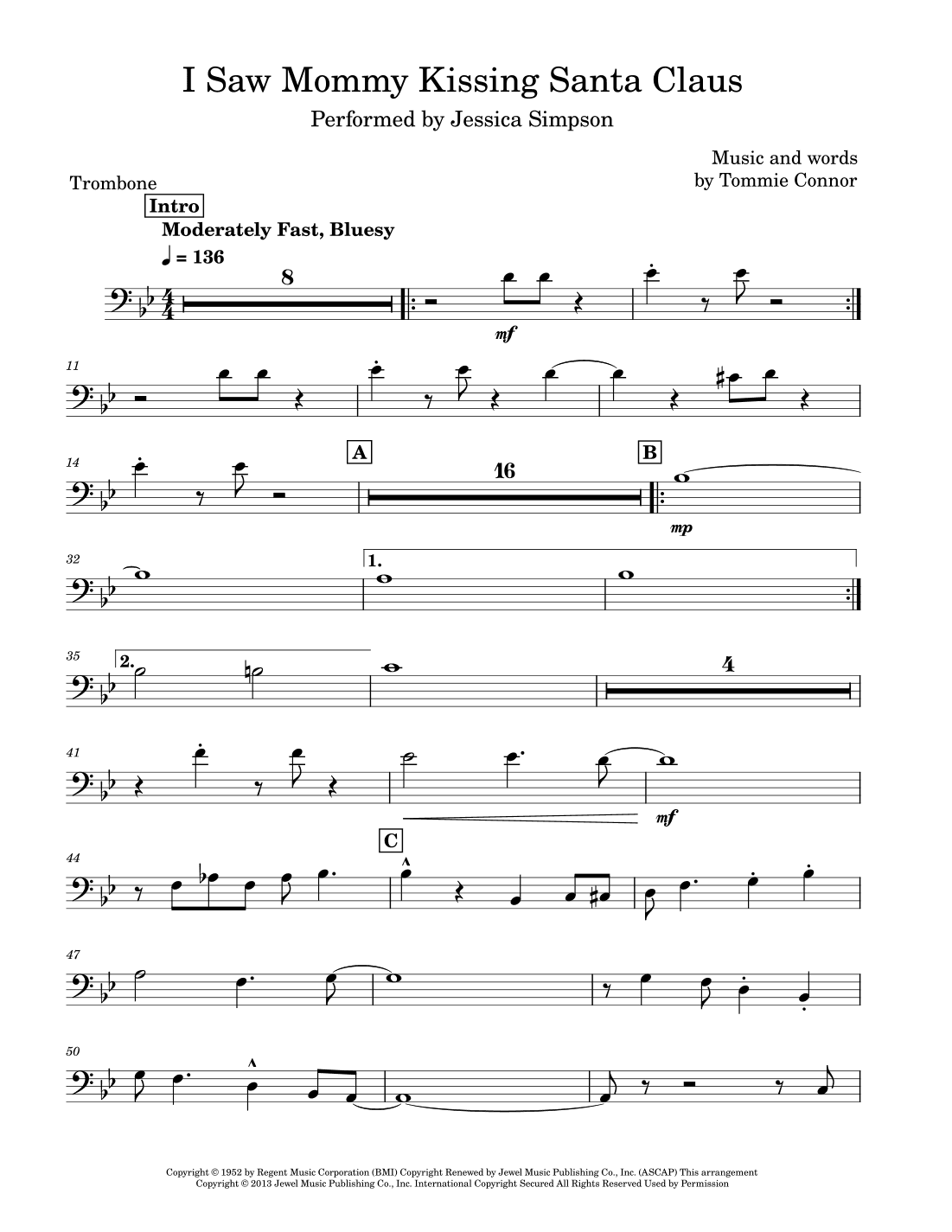 I Saw Mommy Kissing Santa Claus (arr. David Lartey)