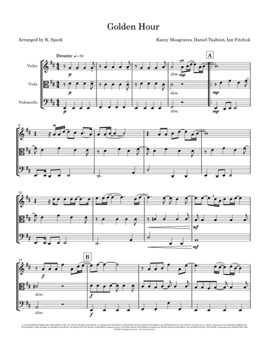 Golden Hour (arr. K. Speck)