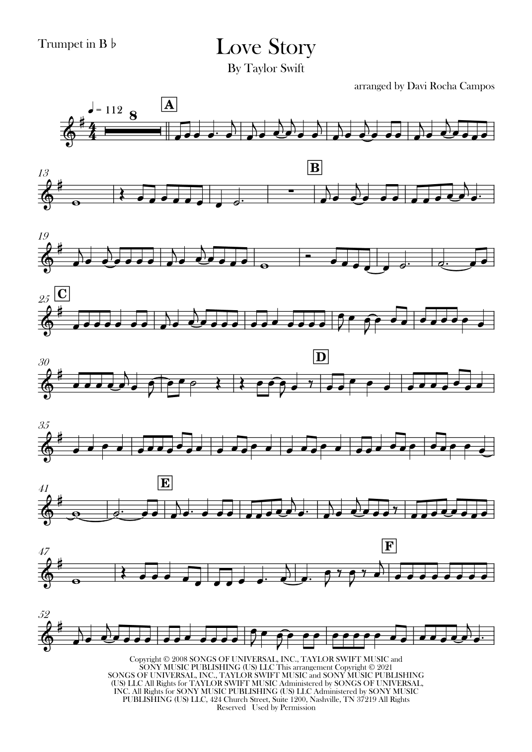 Love Story (arr. Davi Rocha Campos)