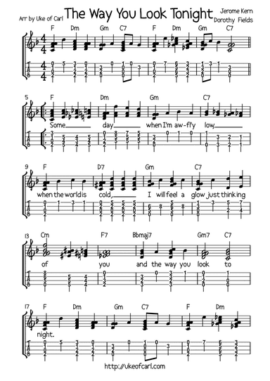The Way You Look Tonight (arr. Uke of Carl)