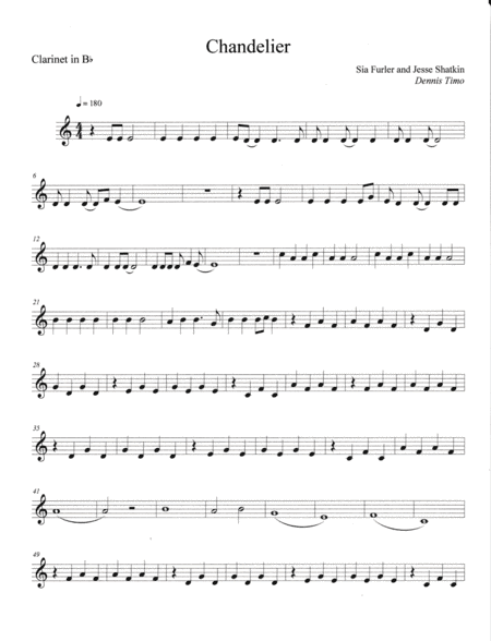 Chandelier (arr. Dennis Timo)