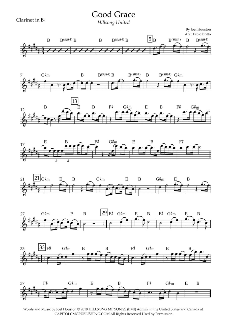 Good Grace (arr. Fabio Britto)