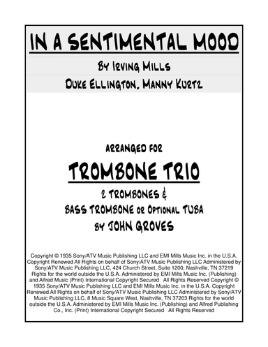 In A Sentimental Mood (arr. John Groves)