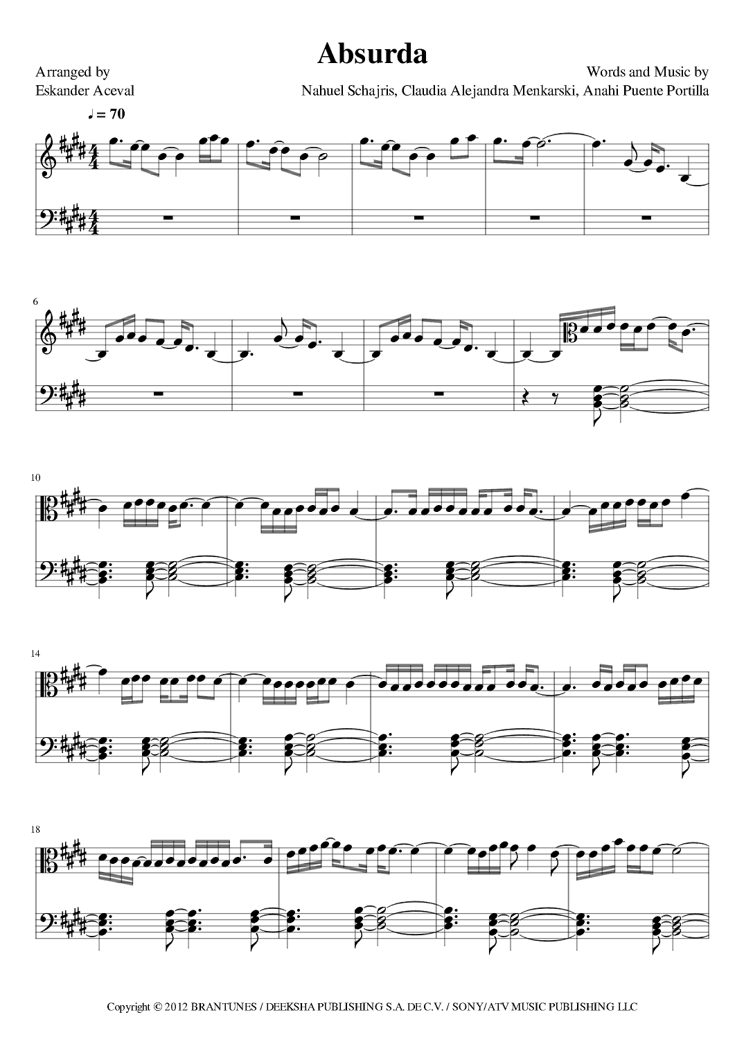 Absurda (arr. Eskander Aceval)