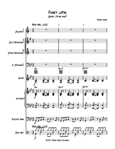 Funky Latin (Grade 1 Stage band)