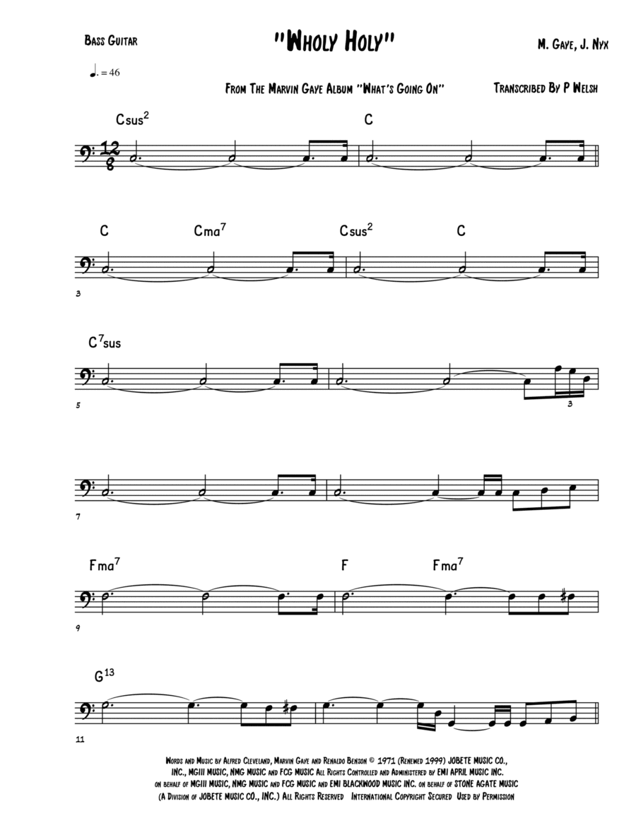 Wholy Holy (arr. Accubass)