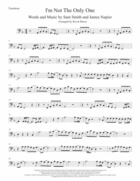 I'm Not The Only One (arr. Kevin Busse)