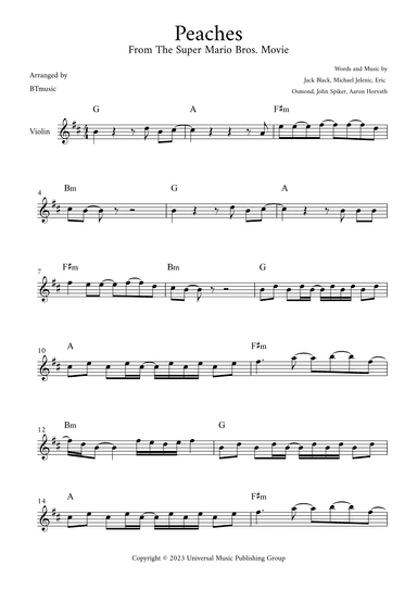 Peaches (arr. BTmusic)