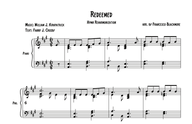 Redeemed (Hymn Reharmonized) (arr. Francesco Blackmore)