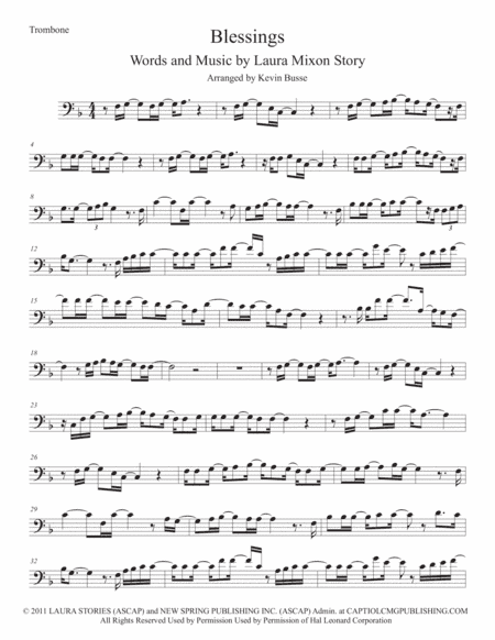 Blessings (arr. Kevin Busse)