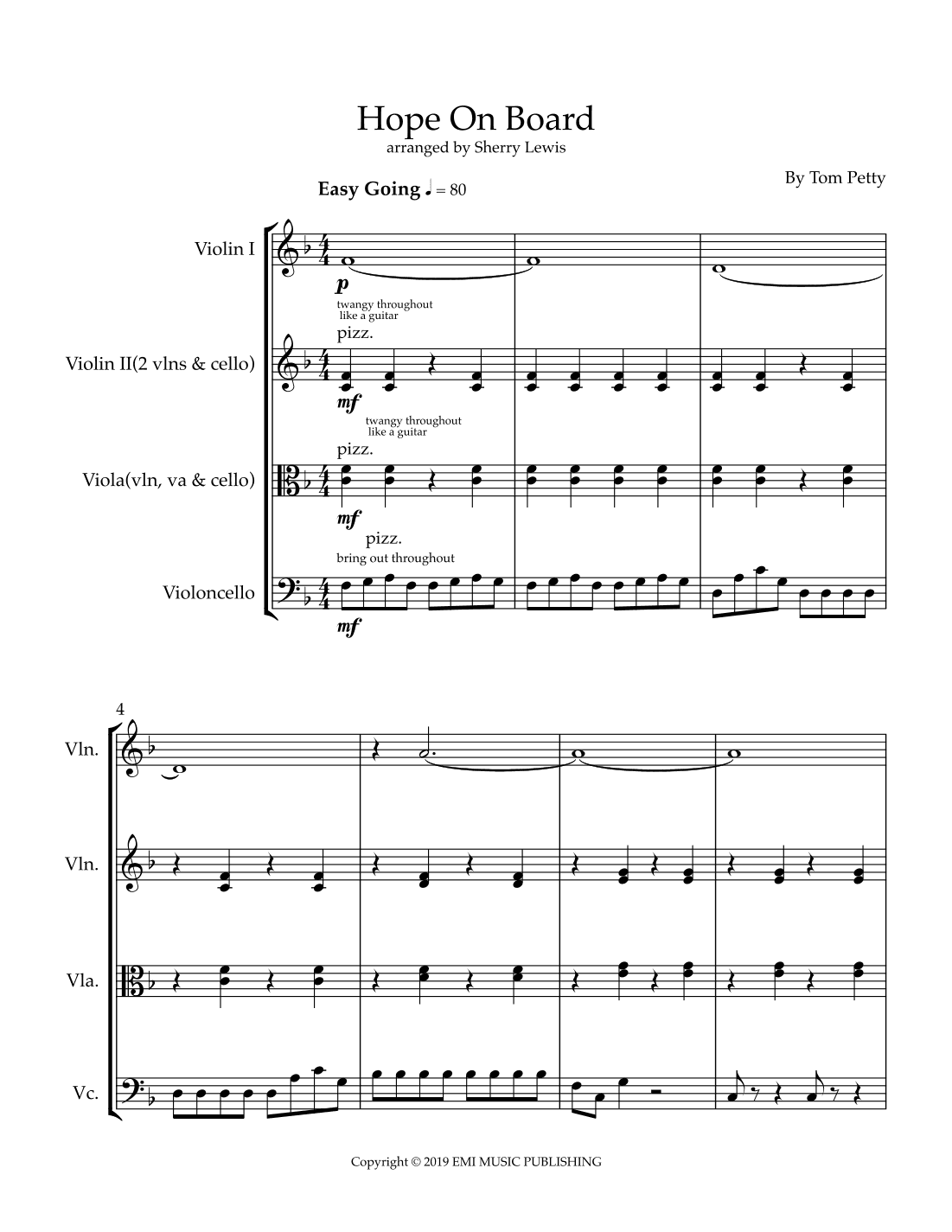 Hope On Board (arr. Sherry Lewis)