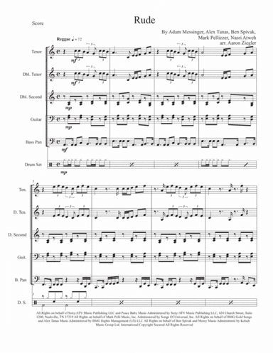 Rude (arr. Aaron Ziegler)