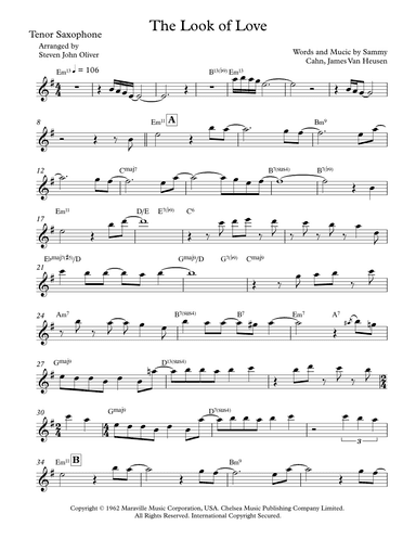 The Look Of Love (arr. Steven John Oliver)