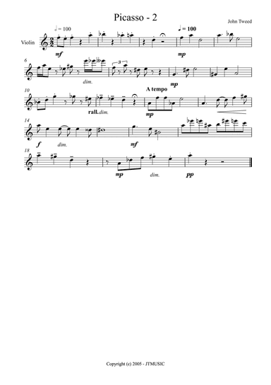 Picasso 2 for Violin