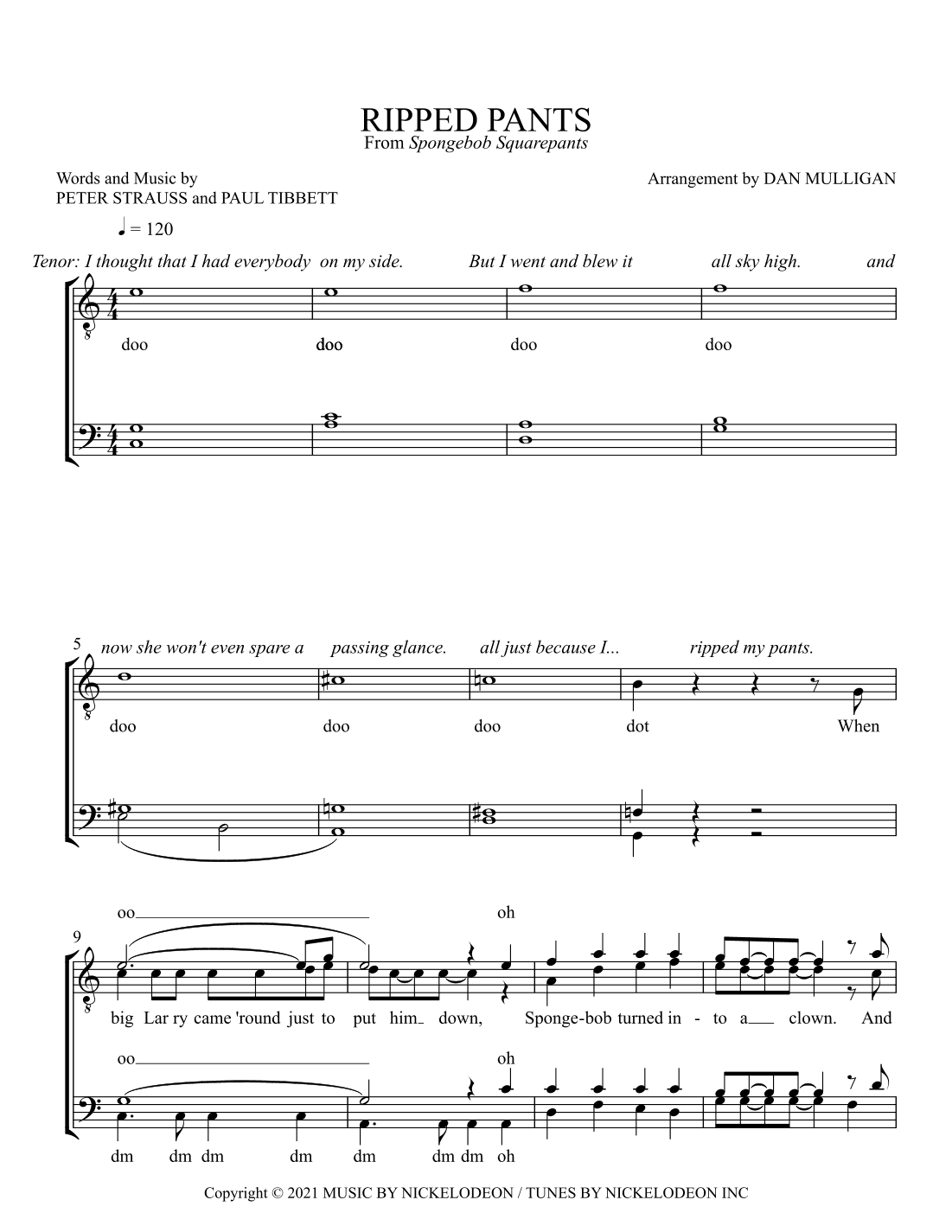 Ripped Pants (arr. Dan Mulligan)