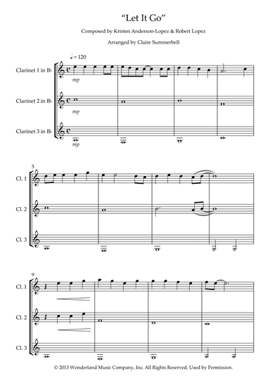 Let It Go (arr. Claire Summerbell)