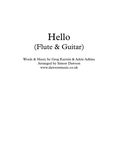 Hello (arr. Simon Dawson)