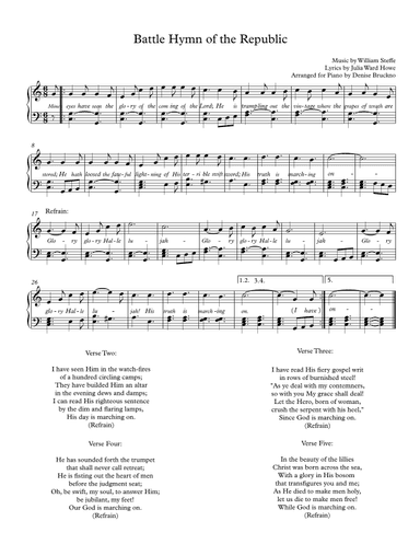 Battle Hymn of the Republic (arr. Denise Bruckno)