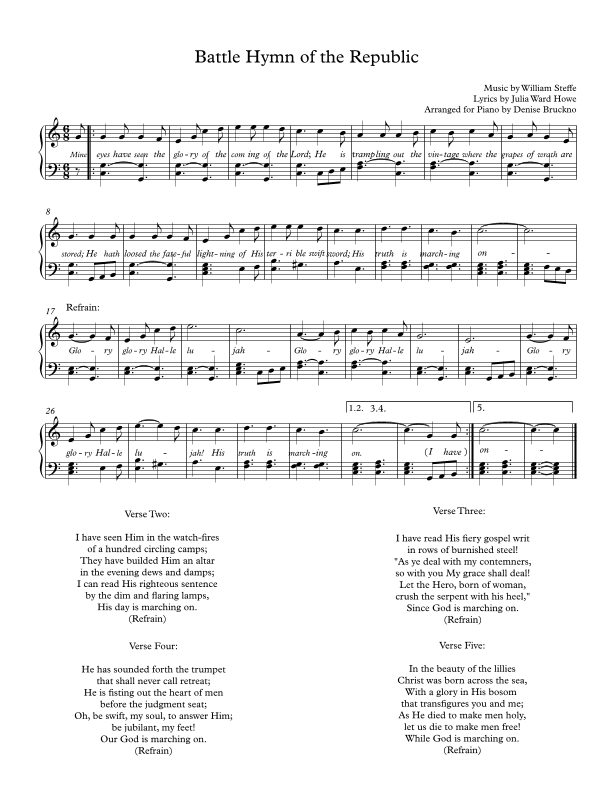 Battle Hymn of the Republic (arr. Denise Bruckno)