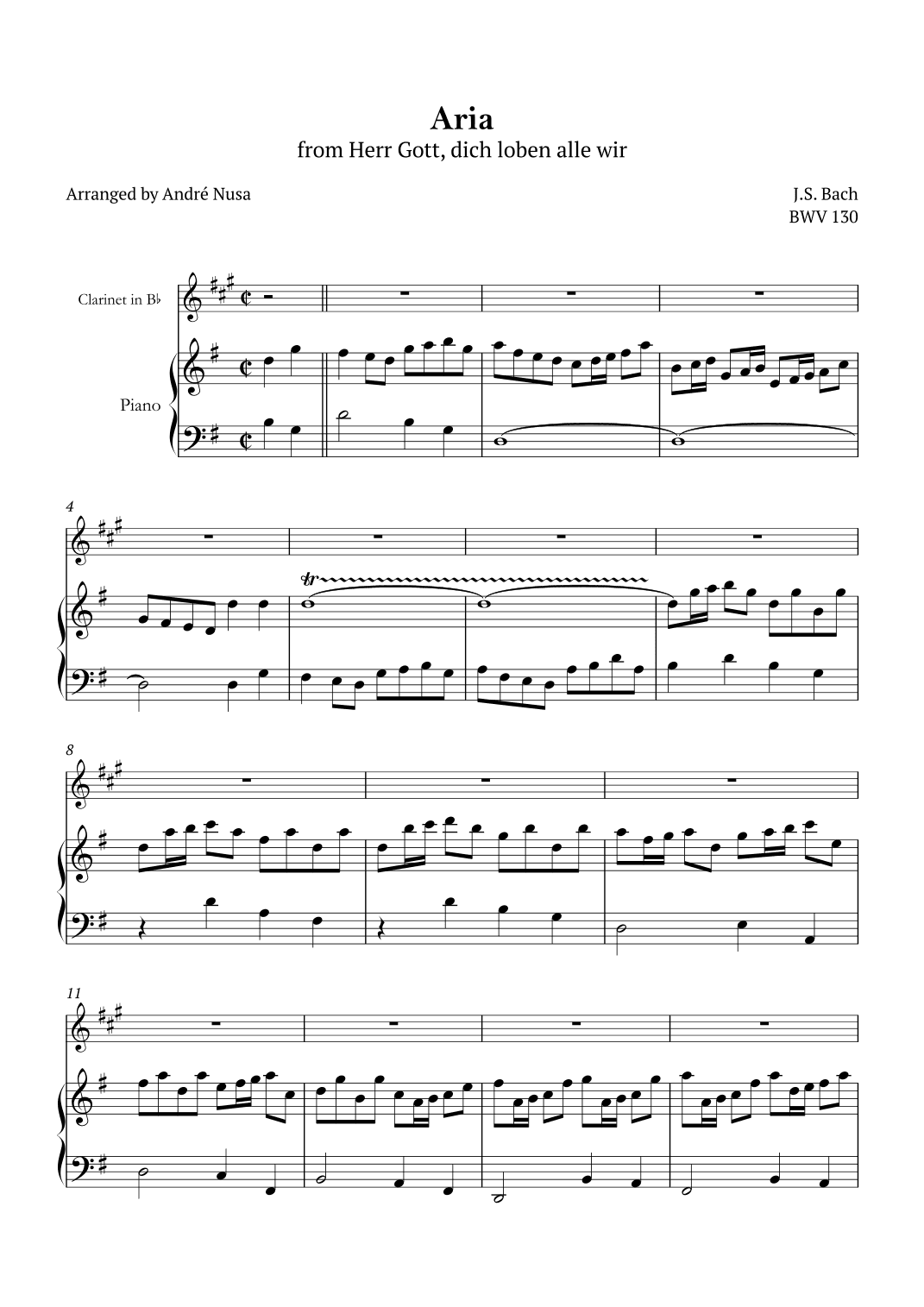 Aria BWV 130 (arr. André Nusa)