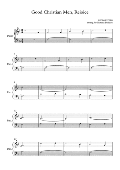 Good Christian Men,Rejoice (arr. Roxana Belibou)
