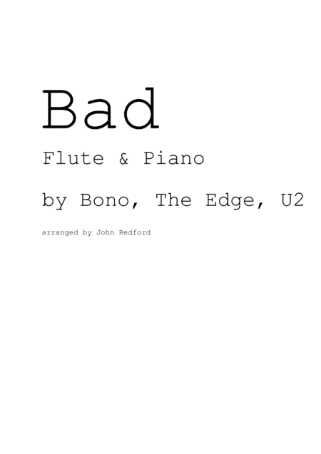 Bad (arr. John Redford)