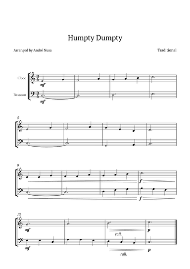 Humpty Dumpty (arr. André Nusa)