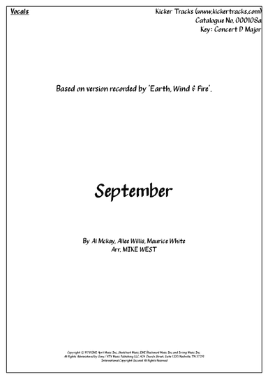 September (arr. Michael Storeton-West)