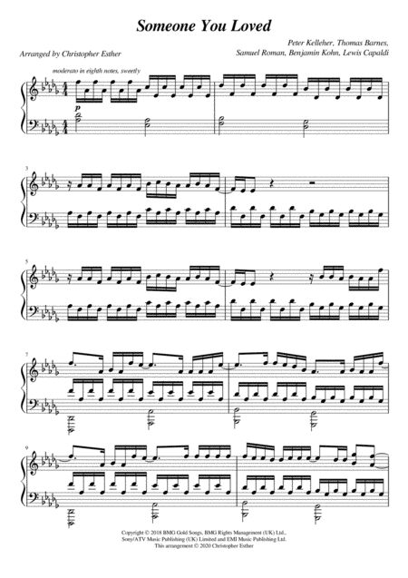 Someone You Loved (arr. Christopher Esther)