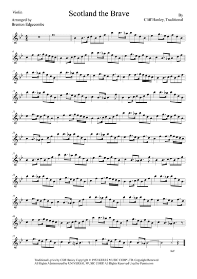 Scotland The Brave (arr. Adelaide String Duo)