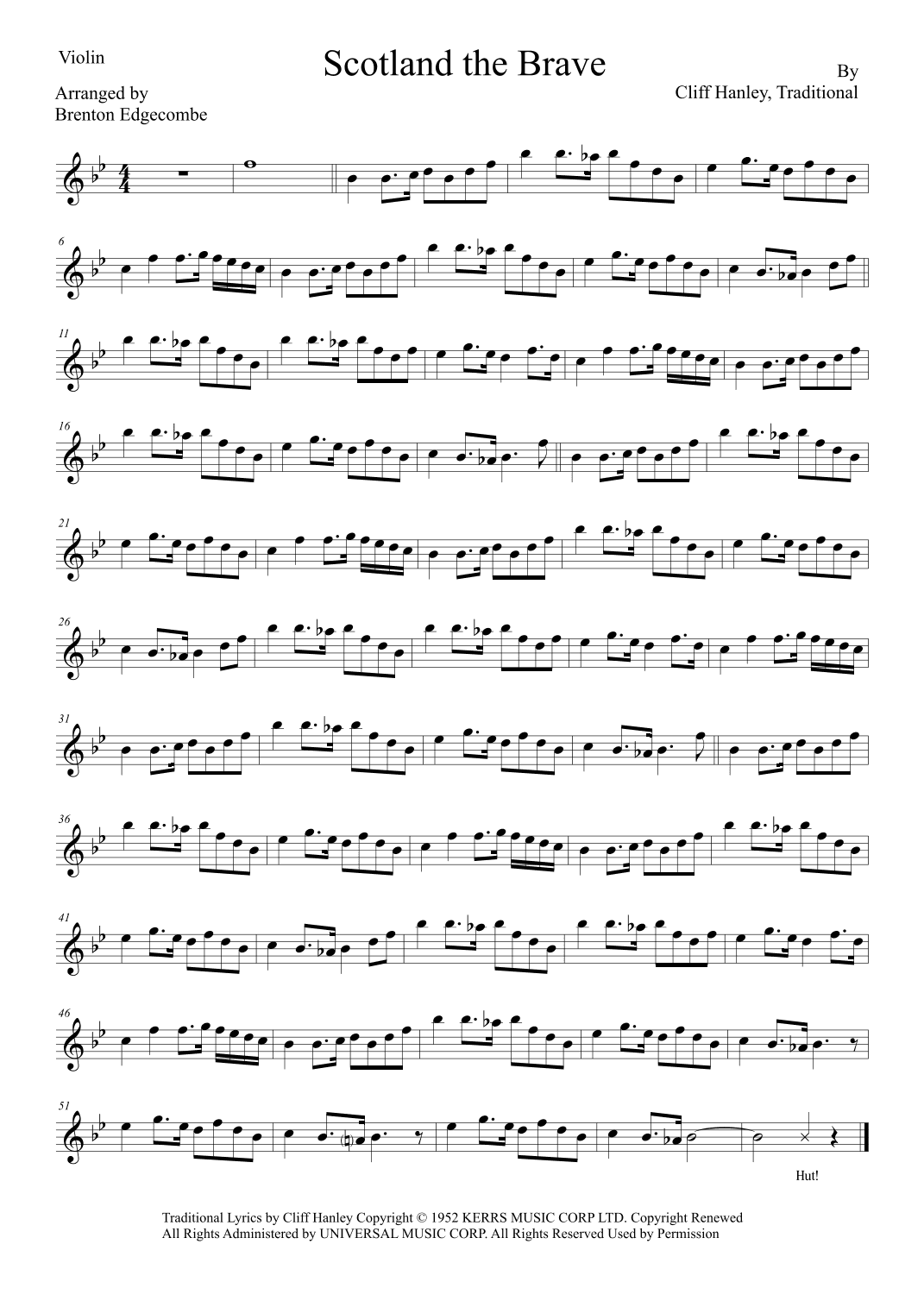 Scotland The Brave (arr. Adelaide String Duo)