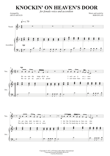 Knockin' On Heaven's Door (arr. Art.o Artaud)