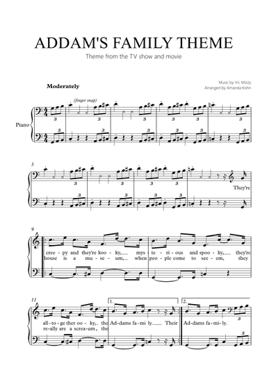 Addams Family Theme (arr. Amanda Kohn)