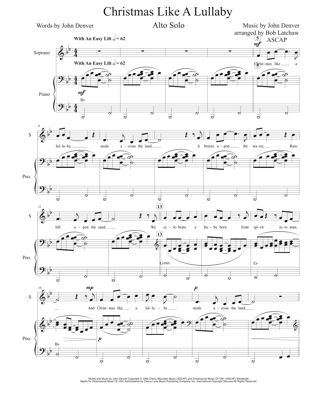 Christmas Like A Lullaby (arr. Bob Latchaw (ASCAP))