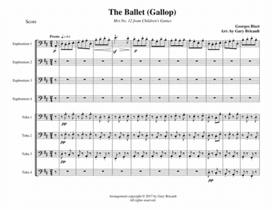 XII - The Ballet from Children's Games (arr. Gary Bricault)