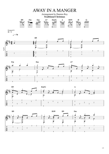 AWAY IN A MANGER (arr. Damien Roy)
