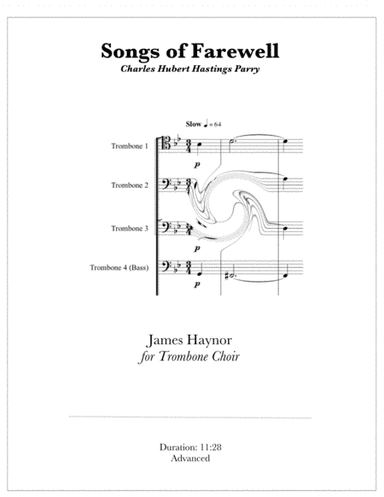 Songs of Farewell for Trombone Choir (arr. James Haynor)