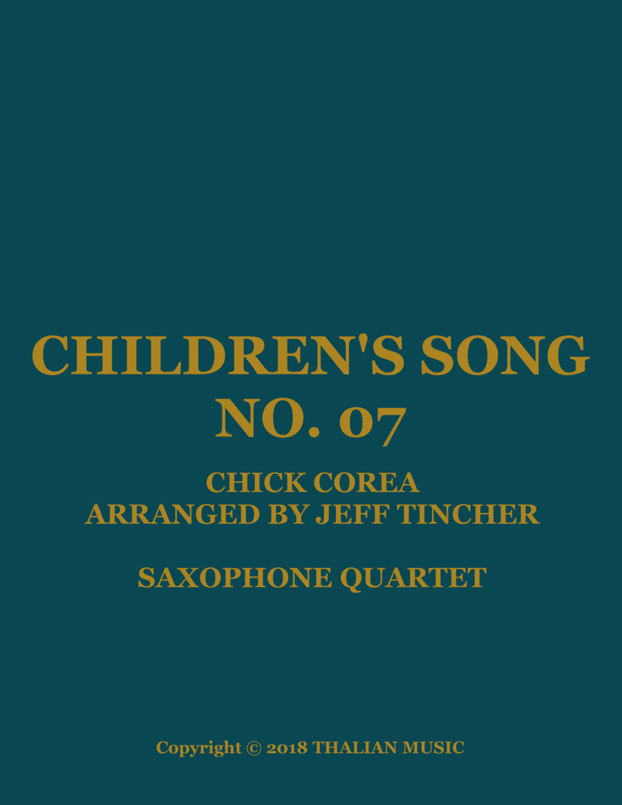 Children's Song No. 7 (arr. Jeff Tincher)