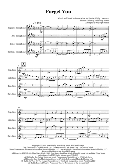 Forget You (arr. Kayleigh Huelin)
