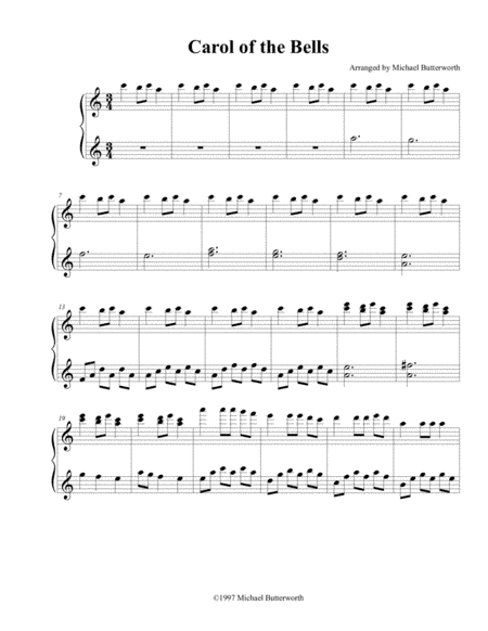 Carol of the Bells (arr. Michael Butterworth)