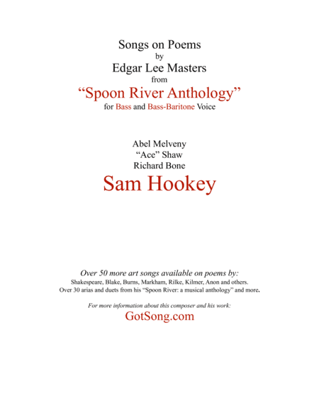 Sam Hookey from "Spoon River"