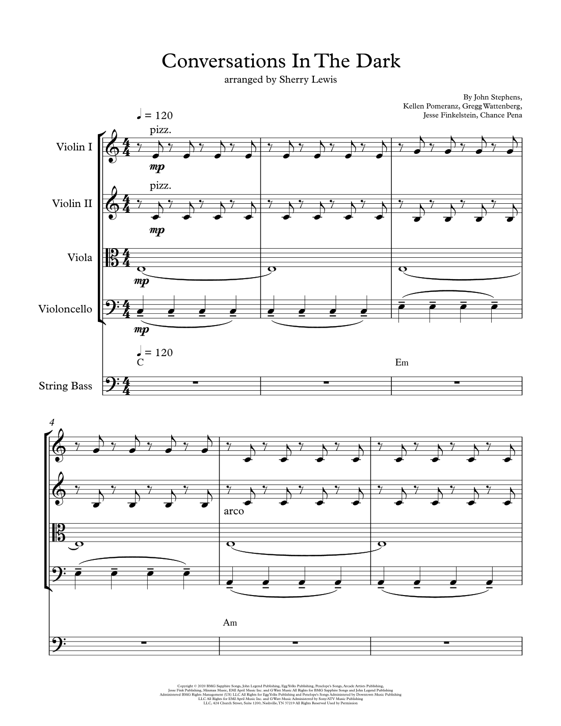 Conversations In The Dark (arr. Sherry Lewis)