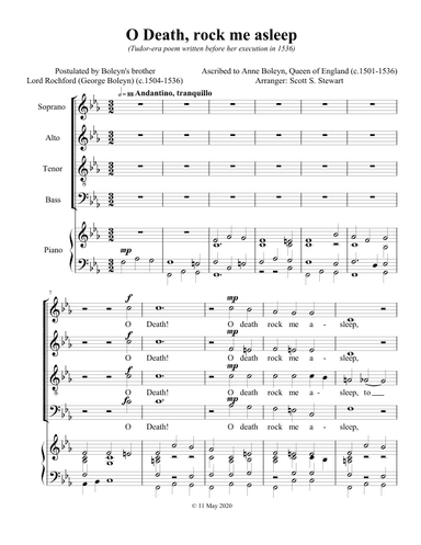 O Death, rock me asleep (arr. Scott S. Stewart)