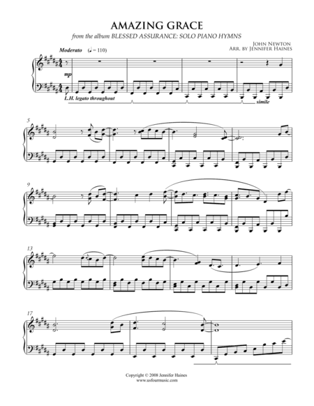 Amazing Grace (arr. Jennifer Haines)