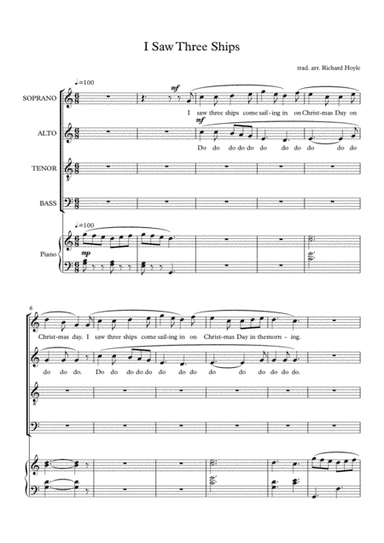 I Saw Three Ships (arr. Richard Hoyle)